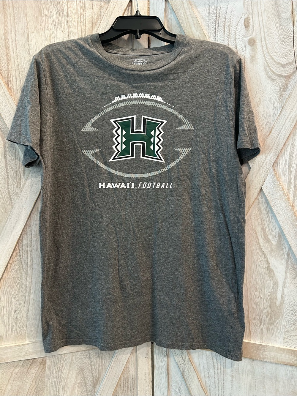 Hawaii Football Polynesian Legacy Graphic Tee Retro H Logo